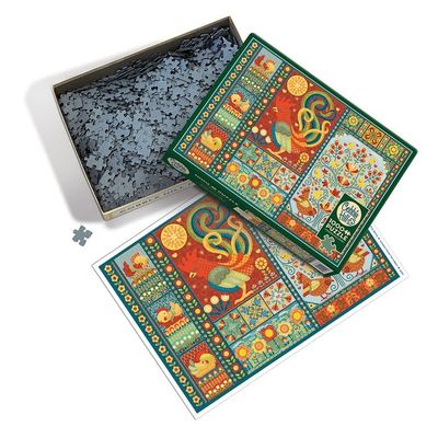 1000 pcs - Scandi Chicken Quilt