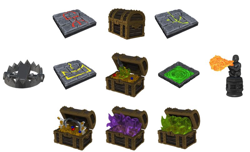 Warlock Tiles: Dungeon Dressings - Devilish Devices