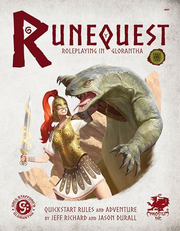 Runequest RPG: Roleplaying In Glorantha Quick Start