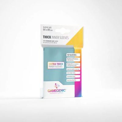 Sleeves - 64x89mm GameGenic Perfect Fit (Clear) Thick Inner Sleeves - 50/pk (Standard CCG)