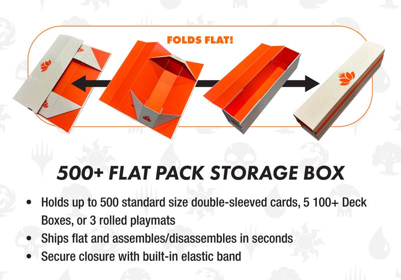 Deck Box - Flat Pack Storage Box ( 500+) MTG -