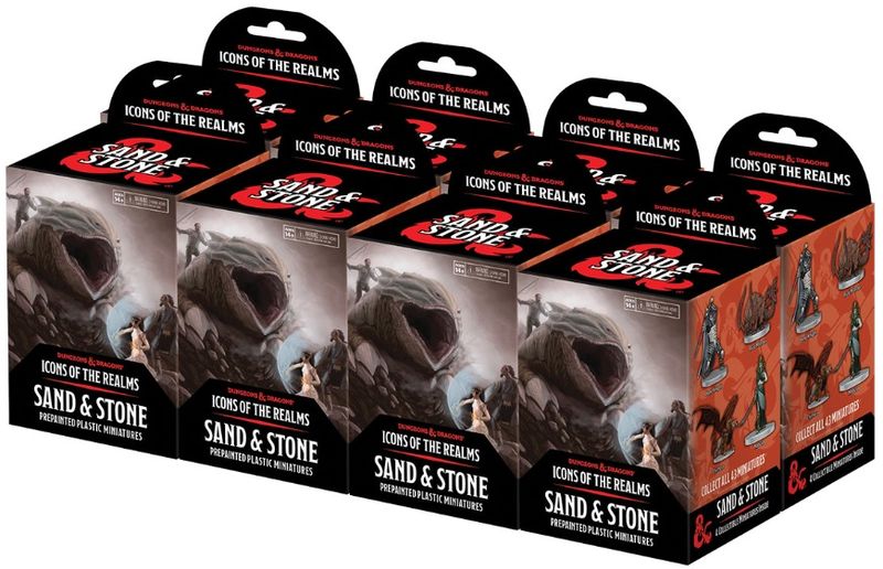 D&amp;D  Icons of the Realms: Miniature Booster Brick - Sand &amp; Stone