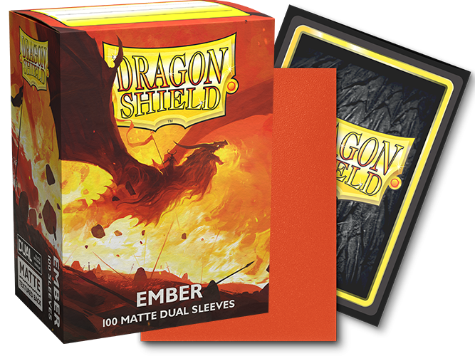 Sleeves - 63x88mm - Dragon Shield - 100/pk - Dual Matte - Ember