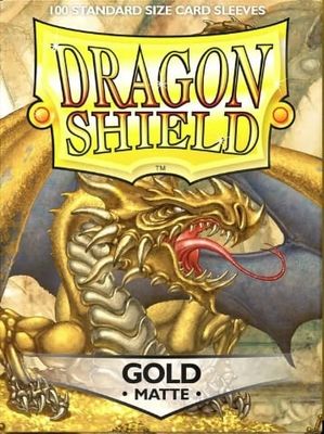 Sleeves - 63x88mm - Dragon Shield - 100/pk - Matte - Gold