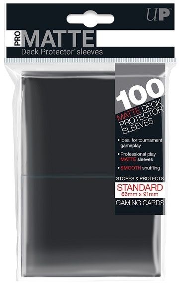 Sleeves - 66x91mm - Ultra Pro - 100/pk - Matte - Black