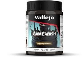 Vallejo Game Color Transparent Acrylic Wash Sepia Shade