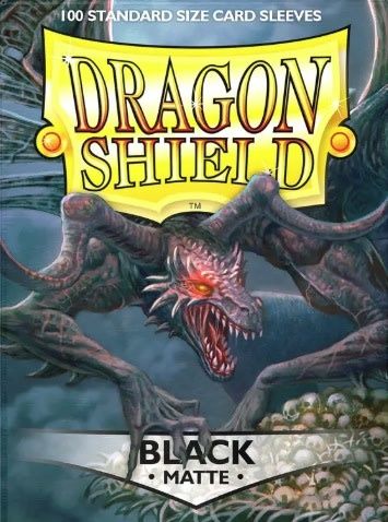 Sleeves - 63x88mm - Dragon Shield - 100/pk - Matte - Black