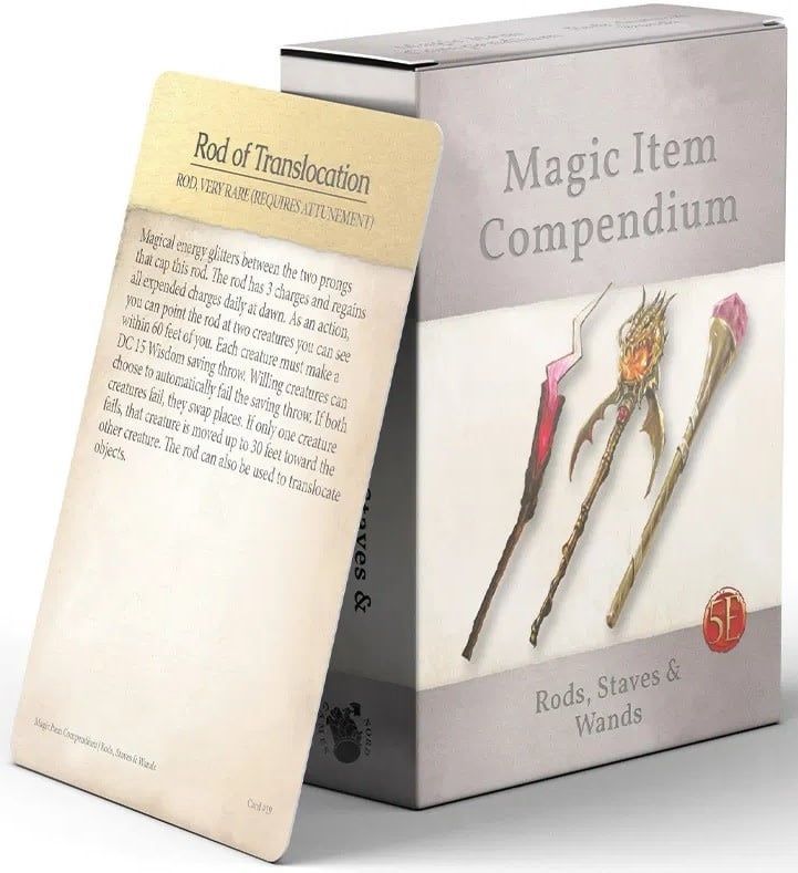 Magic Item Compendium: Rods, Staves and Wands (5E Compatible)
