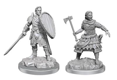 Nolzur's Marvelous Miniatures: Human Fighter Male/Female