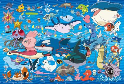 100 pcs - Pokemon: Gathering! Water Type Edition