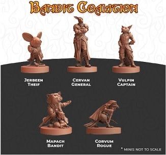 Humblewood RPG Miniatures - Bandit Coalition