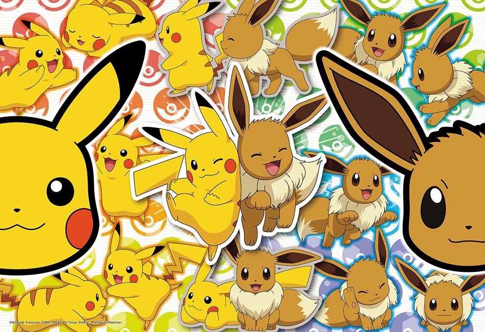 80 pcs - Pokemon: A Lot of Pikachu and Eevee