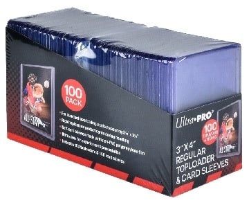 Toploaders - 3&quot; x 4&quot; - Ultra Pro - 100/pk with Sleeves