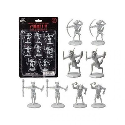 Monster Miniature Figure Sets: Unpainted Gnolls (8pk)