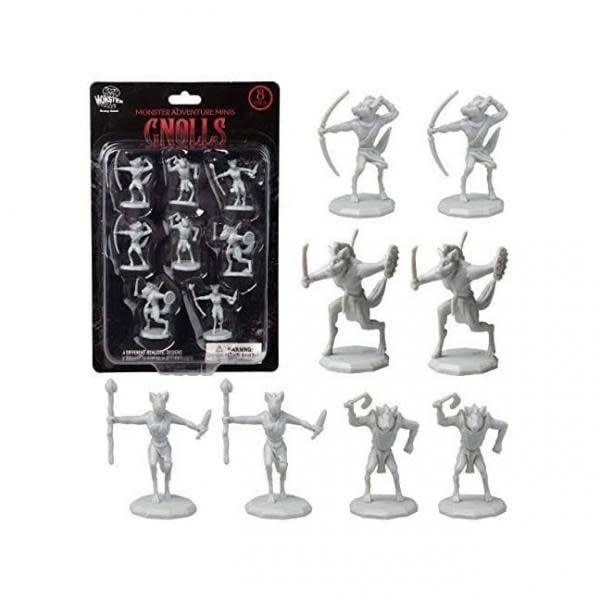 Monster Miniature Figure Sets: Unpainted Gnolls (8pk)