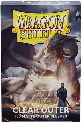 Sleeves - 63x89mm - Dragon Shield - 100/pk - Matte - Clear (Outer Sleeve)