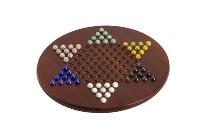 Jumbo Chinese Checkers with Marbles
