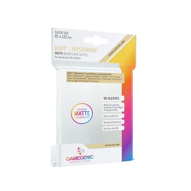 Sleeves - 81x122mm - GameGenic Matte - 90/pk (Dixit/Mysterium, Sand)