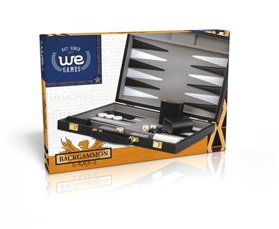 Backgammon Set 15&quot; Black Exterior