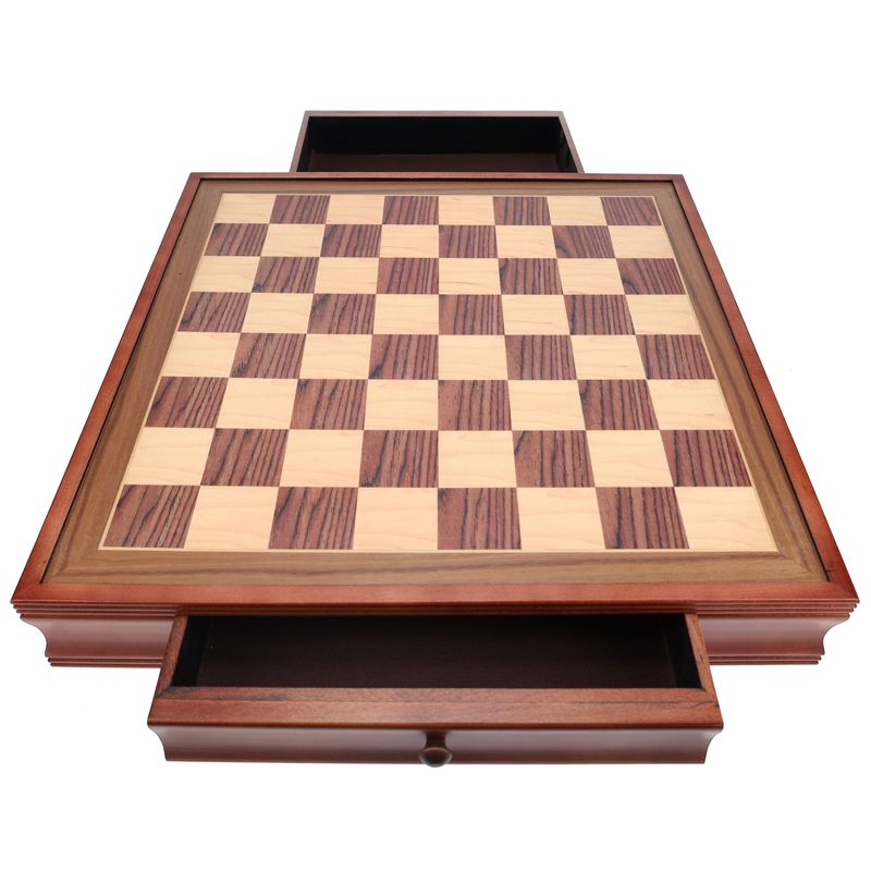 Chessboard 19&quot; - Deluxe Camphor Wood with Storage