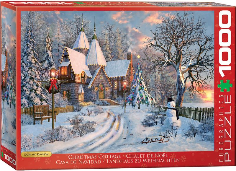 1000 pcs - Christmas Cottage
