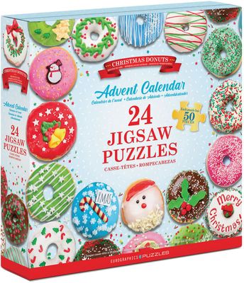 24x50 pcs - Christmas Donuts Puzzle Advent Calendar