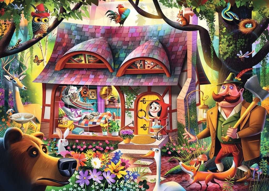 1000 pcs - Classic Tales: Come In, Red Riding Hood