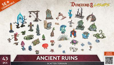 Dungeons &amp; Lasers: Ancient Ruins Scatter Terrain