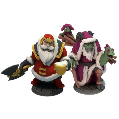 Dice Throne: Santa vs. Krampus - Miniatures Painted