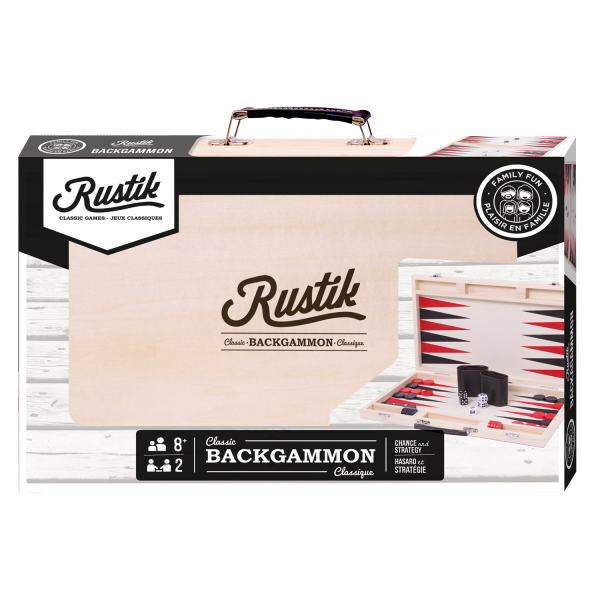 Deluxe Backgammon in Wooden Case