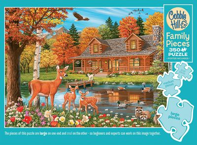 350 pcs - Cottage Pond (Family Puzzle)