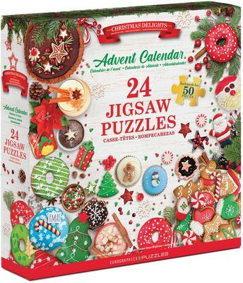 24x50 pcs - Christmas Delights Puzzle Advent Calendar