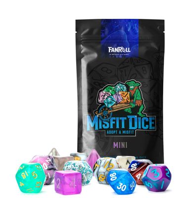 Misfit Dice Mystery Bag - 2 Mini 7-Piece RPG Sets