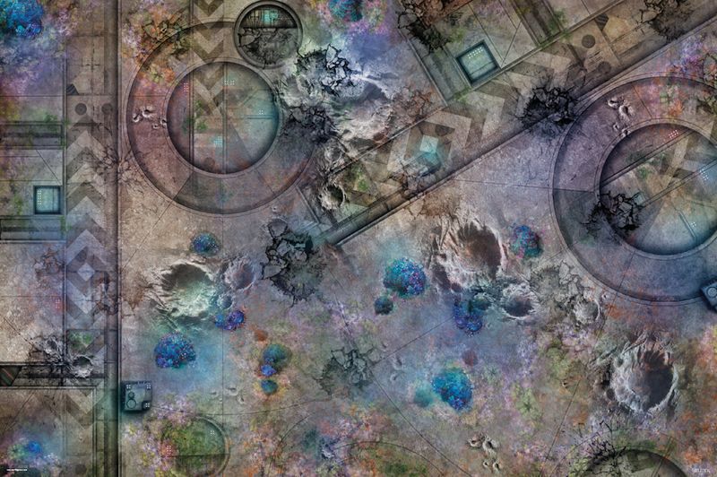 Playmat - Battle Mat: Grim Battlefield 6 x 4