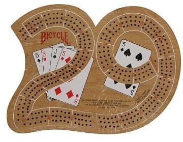 Classic "29" Wooden Cribbage Board (Large) By Bicycle
