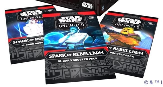star wars spark of the rebellion booster box Wars: Unlimited TCG Display (Set of 24 Booster Packs) In this booster pack display for the games first set Star Wars Unlimited Spark of