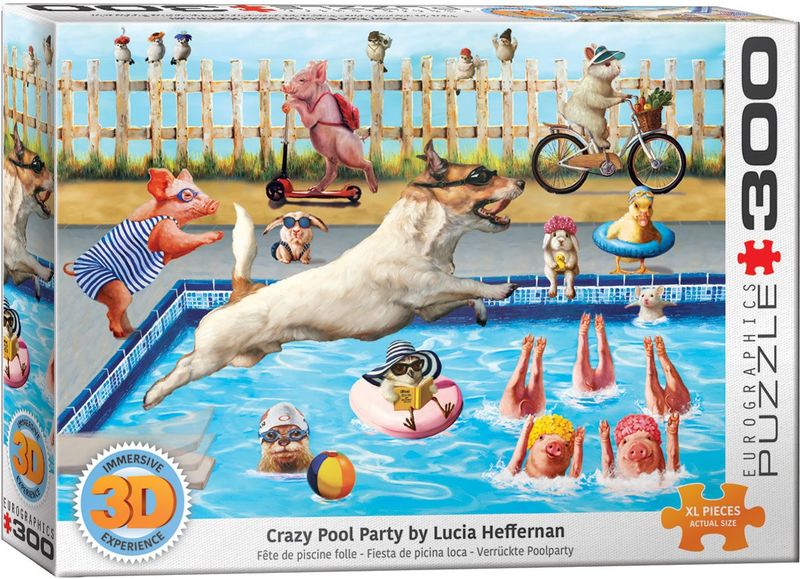 300 pcs - Crazy Pool Day (3D Lenticular)