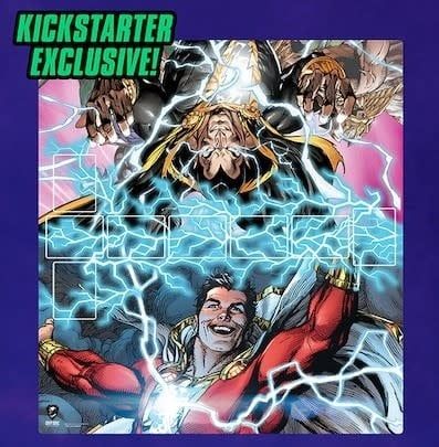 Playmat - DC Deck Building Game: Rivals - Shazam! vs. Black Adam (Kickstarter Exclusive)