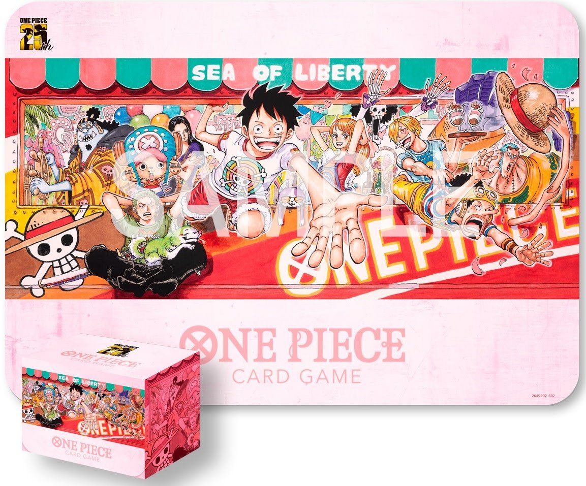 One Piece CG: 25th Edition Playmat &amp; Card Case