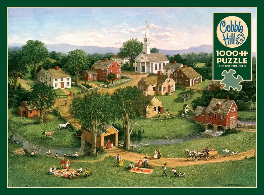 1000 pcs - Picnic by the Bridge