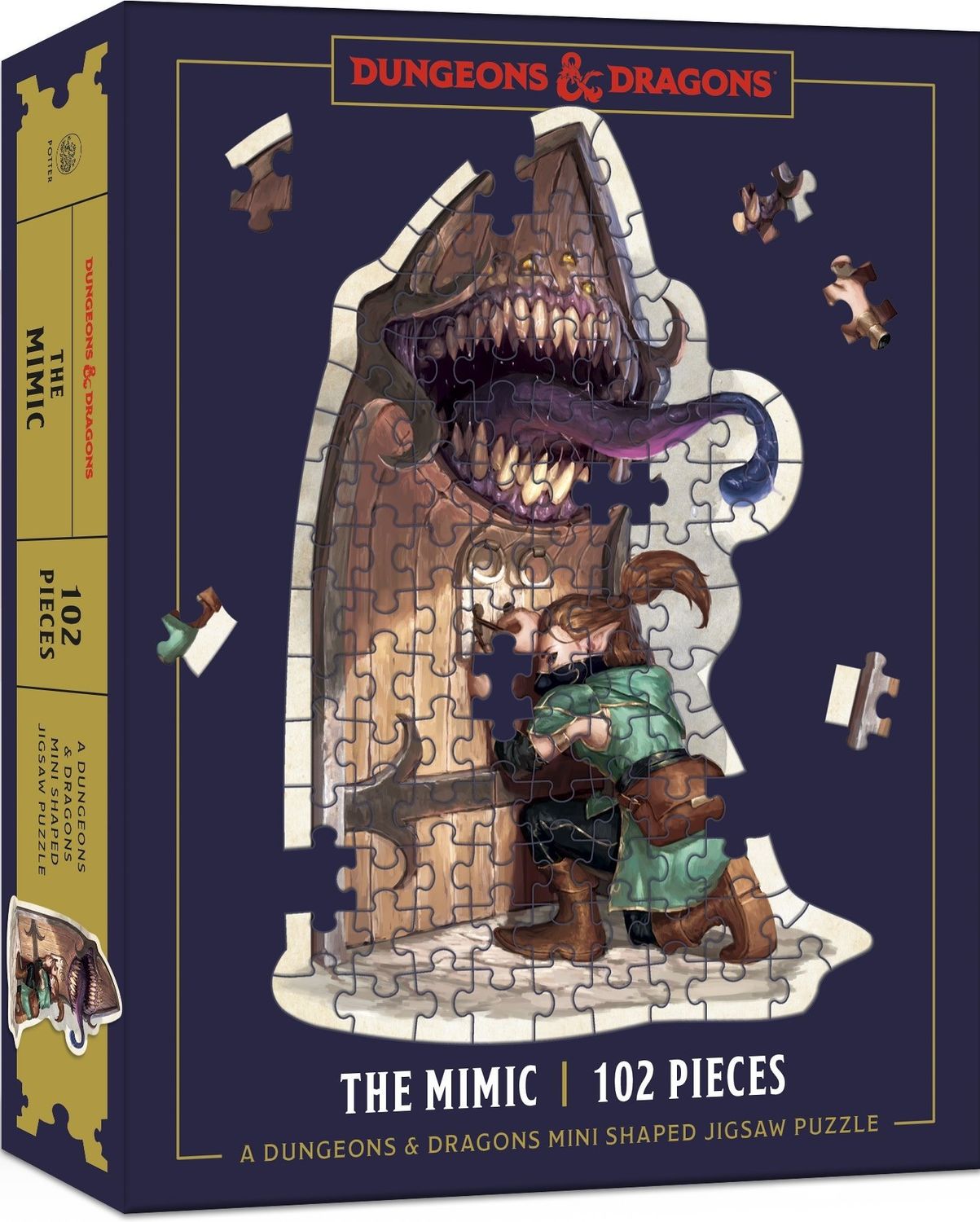 102 pcs - Dungeons &amp; Dragons Mini Shaped Puzzles -  The Mimic