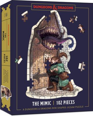 102 pcs - Dungeons &amp; Dragons Mini Shaped Puzzles -  The Mimic