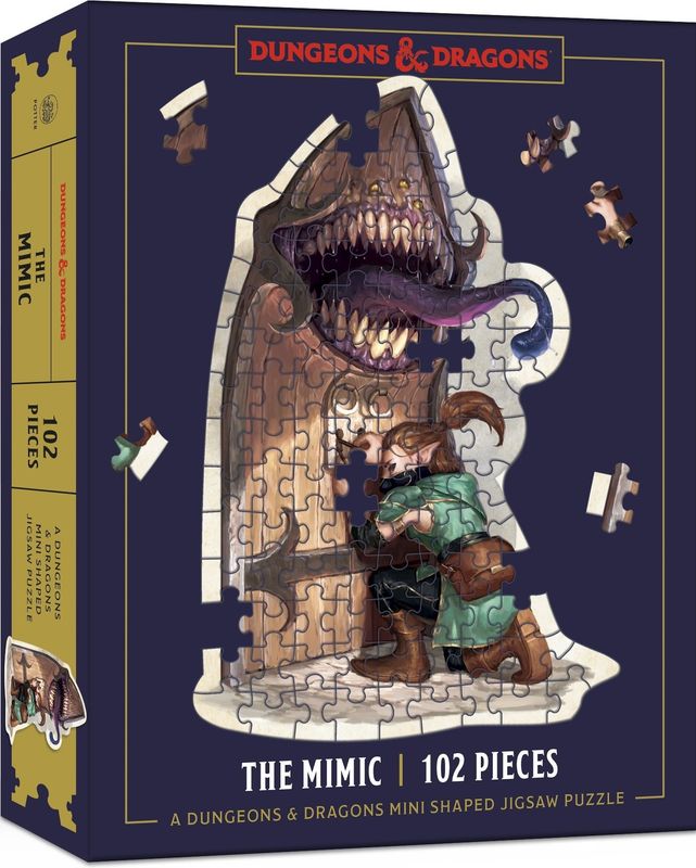 102 pcs - Dungeons &amp; Dragons Mini Shaped Puzzles -  The Mimic