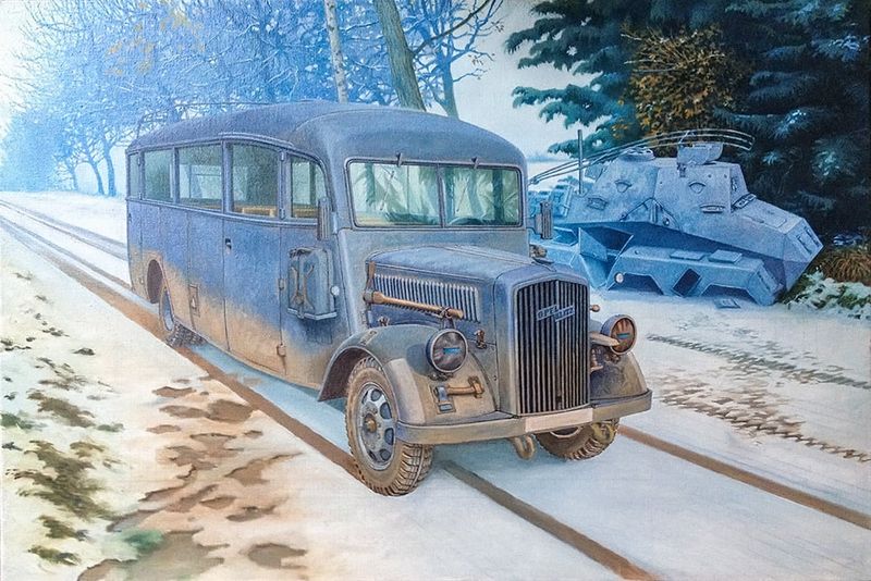 Opel Blitz 3.6 47 Omnibus W39 Ludewig Built Early Model Kit - 1:35 Scale