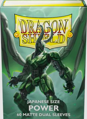 Sleeves - 59x86mm (Japanese) - Dragon Shield - 60/pk - Dual Matte - Power