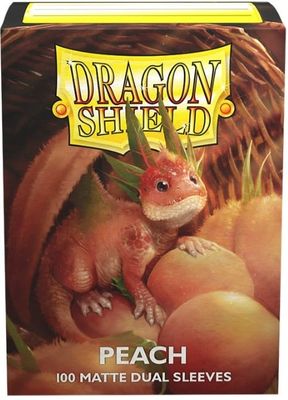 Sleeves - 63x88mm - Dragon Shield - 100/pk - Dual Matte - Peach