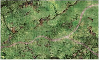 D&amp;D Icons of the Realms: Battle Mat - Bluffs