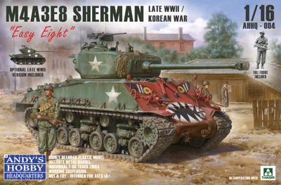 M4A3E8 Sherman Tank Model Kit (1:16 Scale)