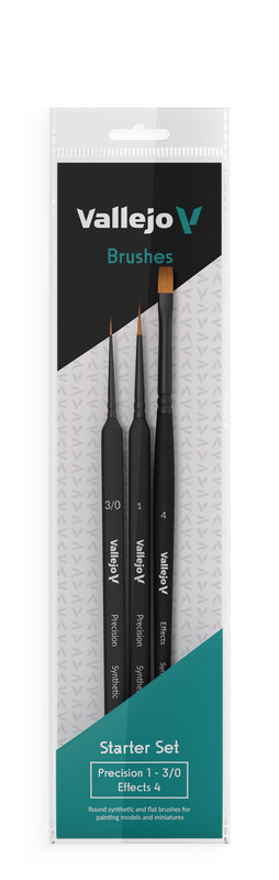 Vallejo Brush: Synthetic Hair Precision - Starter Set