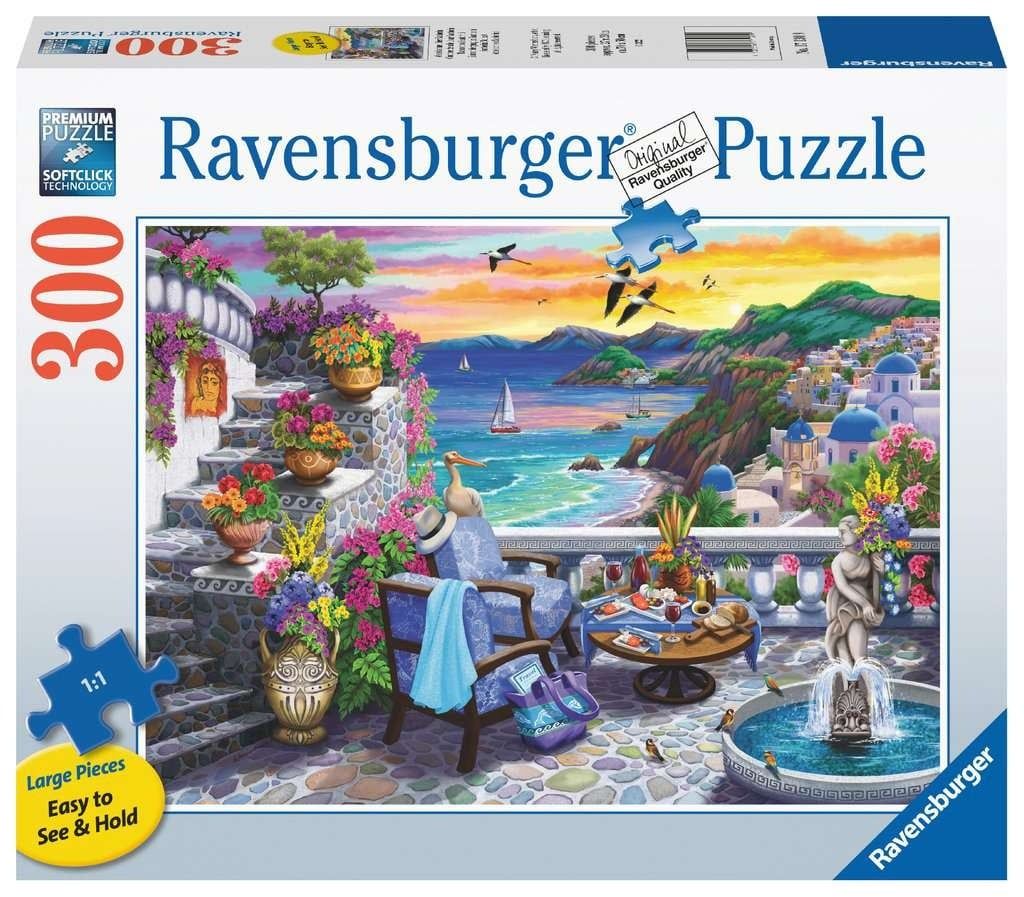 300 pcs - Santorini Sunset (Large Piece Format)